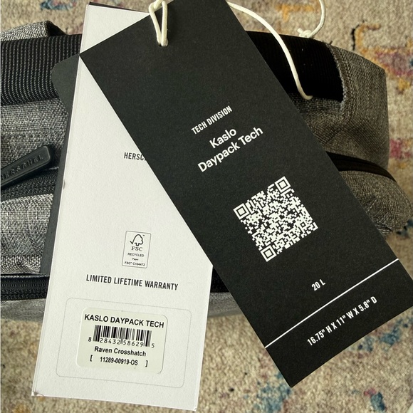 Herschel Kaslo Gray Backpack - Picture 4 of 10